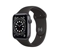 Apple Watch Series 6 (GPS, 44MM) Caja de Aluminio Gris Espacial con Correa Deportiva Negro (Reacondicionado)