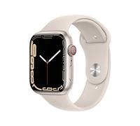 Apple Watch Series 7 (GPS + Celular, 45MM) - Carcasa de Aluminio Starlight con Banda Deportiva Starlight (Reacondicionado)