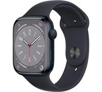 Apple Watch Series 8 [GPS, 45mm] - Caja de Aluminio Medianoche con Correa Deportiva Medianoche, M/L (Renovada)