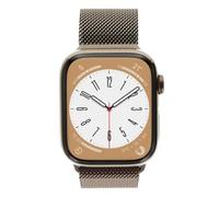 Apple Watch Series 8 GPS + Cellular 45mm Acero inoxidable oro Pulsera milanesa oro | Reacondicionado: Como nuevo | 30 meses de garantía | AN622174
