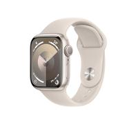 Apple Watch Series 9 (GPS, 41mm) - Caja de Aluminio Blanco Estrella con Correa Deportiva Blanco Estrella, S/M (Reacondicionado)