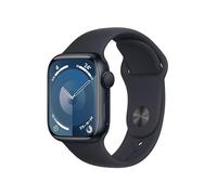 Apple Watch Series 9 [GPS, 41mm] Caja de Aluminio Medianoche con Correa Deportiva Medianoche, S/M (Reacondicionado)