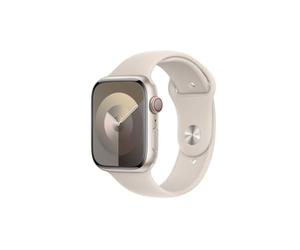Apple Watch Series 9 (GPS + Cellular, 45MM) Caja de Aluminio en Blanco Estrella con Correa Deportiva Blanco Estrella - M/L (Reacondicionado)