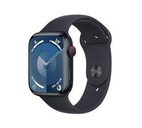Apple Watch Series 9 [GPS + Cellular, 45mm] Caja de Aluminio Medianoche con Banda Medianoche Deportiva, M/L (Reacondicionado)