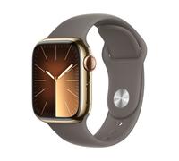Apple Watch Series 9 GPS + Cellular 45mm Oro Caja de Acero Inoxidable con Correa Deportiva Arcilla M/L