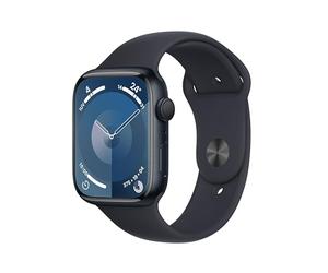 Apple Watch Series 9 [GPS] Smartwatch con Caja de Aluminio en Color Medianoche de 45 mm y Correa Deportiva Color Medianoche - Talla M/L. Monitor de entreno, App Oxígeno en Sangre, Resistencia al Agua