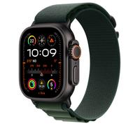 Apple Watch Ultra 2 GPS + Cellular 49 mm Caja Titanio Negro con Correa Alpine Verde Oscuro - Tamaño Pequeño, 64 GB, 4G, Resistente Agua 100 m, watchOS 11