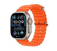 Apple Watch Ultra 2 [GPS + Cellular, 49MM] con Caja de Titanio Resistente y Correa Ocean Naranja, Talla Unica (Reacondicionado)