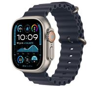 Apple Watch Ultra 2 GPS + Cellular 49mm Titanio Natural con Banda Oceano Azul Marino - watchOS 11, 64 GB, OLED, 4G, Resistente Agua 100 m, MIL-STD-810H, CarbonNeutral
