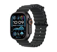 Apple Watch Ultra 2 GPS + Cellular Smartwatch, reloj deportivo con caja de titanio negro resistente de 49 mm y Correa Ocean Negro. Monitor de entreno, GPS de alta precisión y pantalla Retina brillante