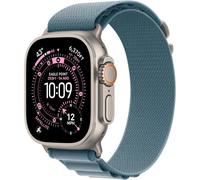 Apple Watch Ultra 3 GPS + Cellular 49 mm Caja de titanio Titanio natural con Alpine Loop Azul claro Small