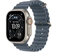 Smartwatch Apple Watch Ultra 3 GPS + Celular 49mm Titânio Natural c/ Bracelete Oceano Azul Âncora