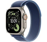 Smartwatch Apple Watch Ultra 3 Celular 49mm Titânio Natural c/ Bracelete Loop Trail Azul M/L