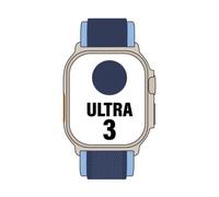 Apple Watch Ultra 3/ GPS/ Cellular/ 49mm/ Caja de Titanio Natural/ Correa Loop Trail Azul/azul brillante M/L