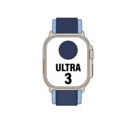 Apple watch ultra 3/ gps/ cellular/ 49mm/ caja de titanio natural/ correa loop trail azul/azul brillante m/l