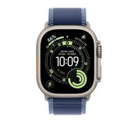 Apple Watch Ultra 3 GPS + Cellular, reloj prémium para running y multideporte con caja de titanio resistente de 49 mm y Correa Loop Trail azul/azul brillante - Talla S/M. Monitores avanzados de salud