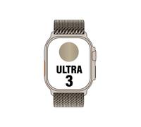 Apple watch ultra 3/ gps/ cellular/ 49mm/ caja de titanio natural/ correa milanese m