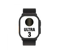 Apple watch ultra 3/ gps/ cellular/ 49mm/ caja titanio negro/ correa milanese negra s