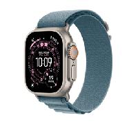 Apple Watch Ultra 3 GPS + Cellular 49mm Natural Titanium Case with Light Blue Alpine Loop - Medium MEWM4QL/A