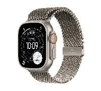 Apple Watch Ultra 3 GPS + Cellular, Reloj prémium para Running y Multideporte con Caja de Titanio Resistente de 49 mm y Pulsera Milanese Loop en Titanio Natural - Talla M.Monitores avanzados de Salud
