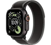 Apple Watch Ultra 3 [GPS + Cellular 49mm] Reloj Inteligente de Carrera y Multideporte con Caja de Titanio Negro y Hebilla Trail Negro/carbón. Comunicaciones por satélite, Seguimiento de la Salud y