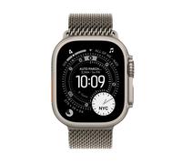 Apple Watch Ultra 3 GPS + Cellular, Reloj prémium para Running y Multideporte con Caja de Titanio Resistente de 49 mm y Pulsera Milanese Loop en Titanio Natural - Talla M.Monitores avanzados de Salud