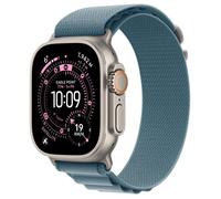 Apple Watch Ultra 3 Reloj Inteligente Titanio 49 mm con Pantalla Retina OLED, GPS 5G, 64 GB, Resistente al Agua 100 m, Correa Alpine Loop Azul - Color Natural