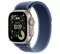 Apple Watch Ultra 3 Reloj Inteligente Titanio Cellular 49mm con GPS, Trail Loop Azul/Claro, 64 GB, Resiste 100m