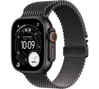 Apple Watch Ultra 3 Titanium Cellular 49mm Titan negro (Milanaise Titan schwarz) Large