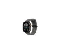 Apple Watch Ultra 4 GPS + Cellular con Caja de Titanio Negro de 49 mm | Correa Ocean gris traslúcido. Control avanzado de salud y forma física, autonomía para dos días o más