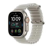 Apple Watch Ultra 4 titanio natural correa Ocean gris translúcido