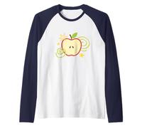 Apple y2k Whimsy Twee Kawaii Cute Heisei Retro Summer Teen Camiseta Manga Raglan
