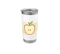 Apple y2k Whimsy Twee Kawaii Cute Heisei Retro Summer Teen Vaso térmico de acero inoxidable de doble pared