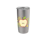 Apple y2k Whimsy Twee Kawaii Cute Heisei Retro Summer Teen Vaso térmico de acero inoxidable de doble pared