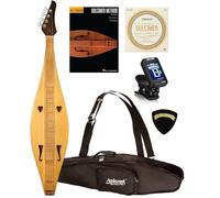 Applecr CD100 Dulcimer - Instrumento de montaña Apalaches de 4 cuerdas con bolsa, libro Hal Leonard, afinador True Tune, paquete de cuerdas D'Addario J64, fabricado en Rumania ACD100K