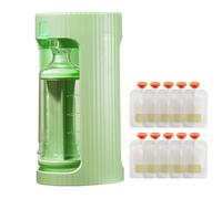 Applesauce Pouch Holder - Food Grade ABS PC Silicone 9.5 x 8.1 x 18 cm | Kit de bolsas de alimentos reutilizables, exprimidor portátil de puré | Contenedor de almacenamiento de frutas para niños Foods