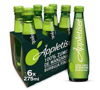 Appletiser Refresco de Manzana Natural con Burbuja Fina - Pack 6 Botellas de Vidrio de 275ml