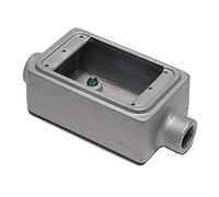 Appleton FSC-1-50-A FSC, caja de dispositivo para cubo de una sola pandilla, 2 pulgadas poco profundo, tamaño comercial de 1/2 pulgadas, parte superior de aluminio de Ridge