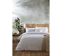 Appletree Boutique Kojo - Juego de Funda nórdica para Cama de Matrimonio, Color Blanco