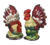 Appletree Design A Day In The Country Rooster Salt and Pepper Set 412Inch 438Inch