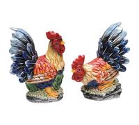 Appletree Design Barn Yard Rooster Salt and Pepper Set 4-1/2-Inch