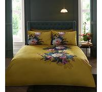Appletree Heritage Ashington - Juego de Funda de edredón de Terciopelo para Cama Super King Size en Ocre