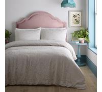 Appletree Heritage - Toria - Juego de Funda de edredón Jacquard para Cama King Size en Piedra