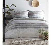 Appletree Landscape-Juego de Funda nórdica Lavada, Algodón, Espuma de Mar, Matrimonio Grande