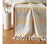 Appletree Loft Reva - Colcha 100% algodón Reciclado - 130 x 180 cm en Ocre
