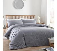 Appletree Loft - Waterford - Juego de Funda de edredón 100% algodón para Cama Doble, Color Azul