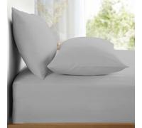 Appletree Sábana Bajera Ajustable Individual, 90 x 190 x 28 cm, Ropa de Cama Lisa, sábana de Cama Individual, Color Gris Claro, Suave y Lujosa, 100% algodón