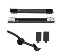 Appliance Pulley Bracket | 300KG Load Bearing | Retractable Moving Rollers for Washer/Fridge/Cabinet | 24 Wheels, Adjustable 17.7-27.6in, Pry Bar (Negra)