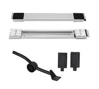 Appliance Pulley Bracket | 300KG Load Bearing | Retractable Moving Rollers for Washer/Fridge/Cabinet | 24 Wheels, Adjustable 17.7-27.6in, Pry Bar (Plata)