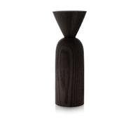 Applicata Jarrón Shape cone Roble teñido de negro
